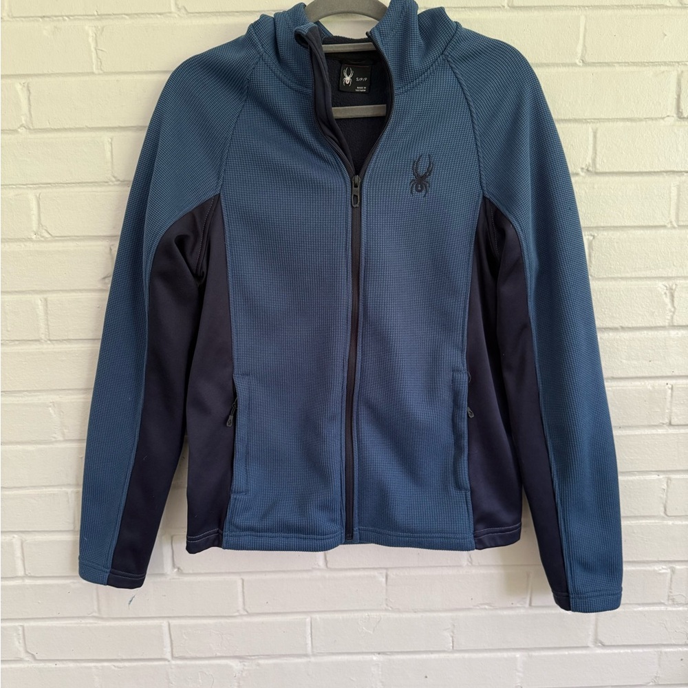 Spyder Navy and Blue Full-Zip Jacket - Women’s Small